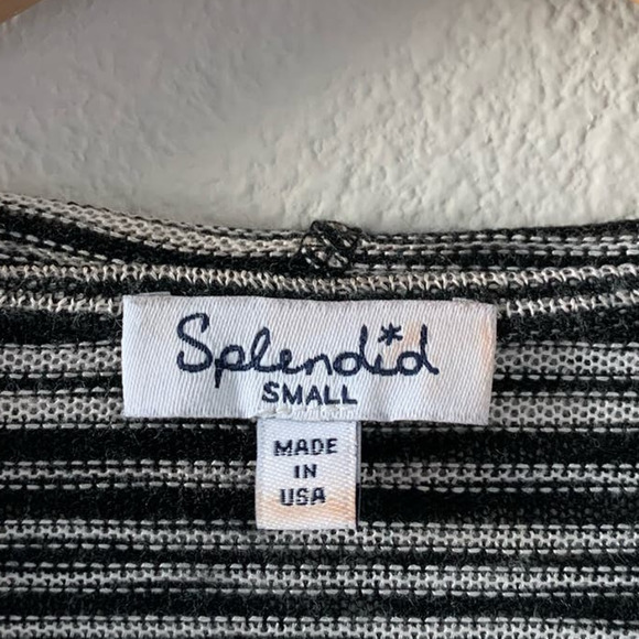 Splendid Womens Striped hooded Sweater Cardigan - Picture 3 of 5